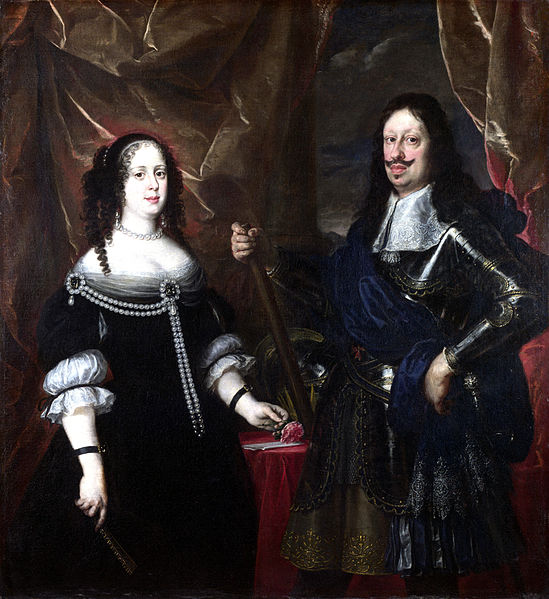 Grand Duke of Tuscany with wife Vittoria della Rovere ca. 1660 by Justus Sustermans (1597-1681)  National Gallery London NG89